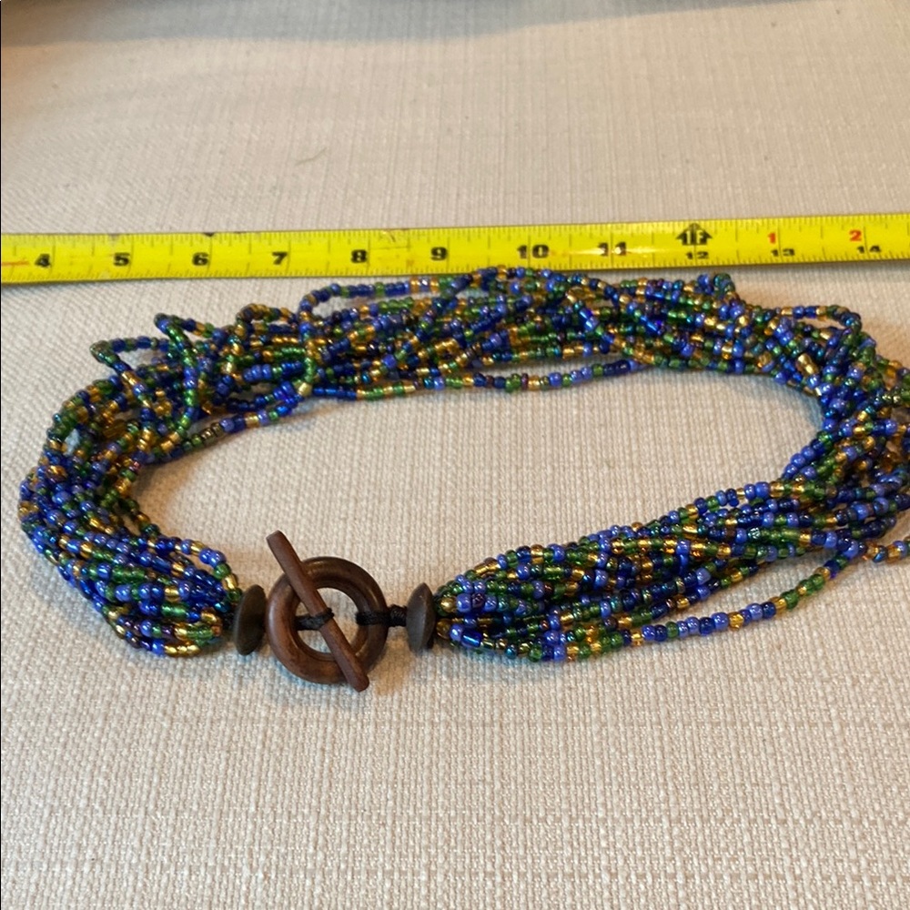 Multicolor Beaded Necklace - Picture 3 of 11